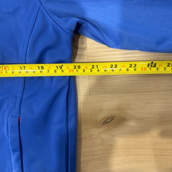 Bench Men’s Medium Blue polyester athletic Zip up top with zipper pockets - Picture 6 of 7